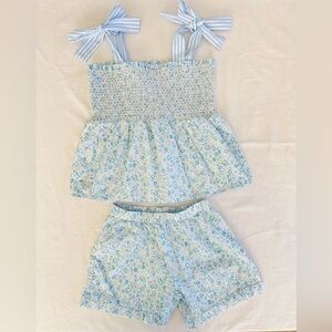 Classic Whimsy Floral Girls Matching Set Size 8 (Like New)